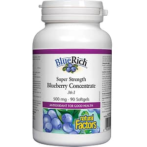 ブルーリッチ 濃縮ブルーベリー 眼精疲労 90カプセル