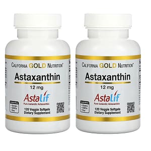 お得な2パック!カリフォルニア・ゴールド・ニュートリション アスタキサンチン アスタリフ12mg