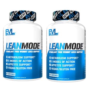 お得な2パックセット リーンモード 150ベジカプセル入り×2本 EVL LEANMODE Weight Loss Support 引き締まった体作り・燃焼系ダイエット