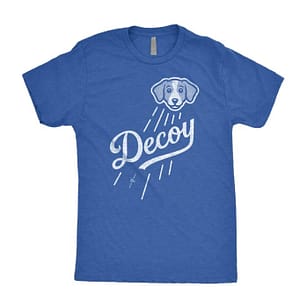 【在庫あり】 ドジャース 大谷翔平選手、愛犬 デコピン。世界中から注目のワンちゃん Decoy デコイ デザインTシャツが登場!RotoWear Decoy T-Shirt Shohei Ohtani dog