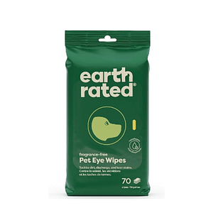 Earth Rated ペットの涙やけと目やに跡取り除きペット用アイワイプ Earth Rated Pet Eye Wipes, Hypoallergenic Eye Wipes for Dogs & Cats to Remove and Reduce Tear Stains & Eye Discharge