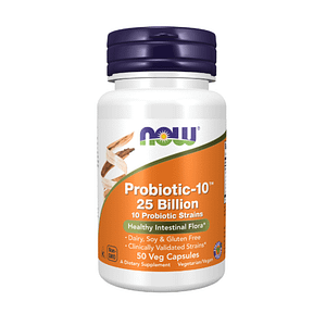 【NOW社】プロバイオティクス 250億植物性 カプセル Probiotic-10™ 25 Billion Veg Capsules